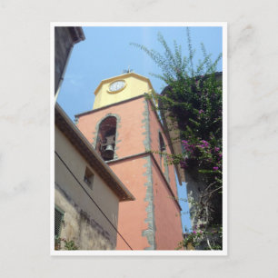 saint tropez clocktower postcard