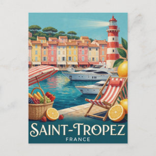 Saint-Tropez France French Riviera Postcard