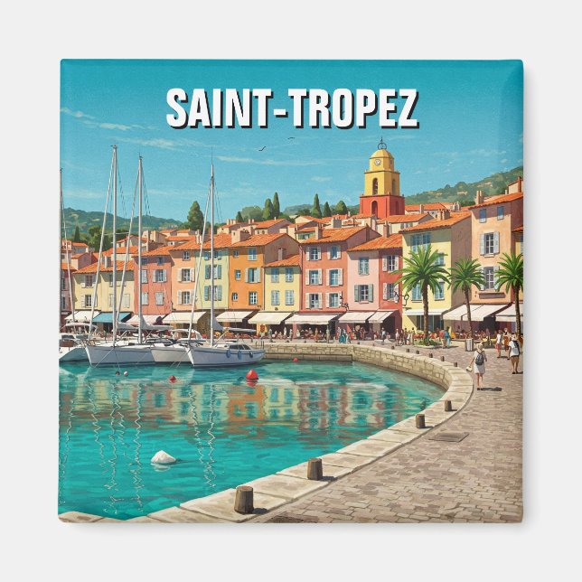 Saint-Tropez France Travel Magnet (Front)