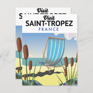 Saint-Tropez France travel poster
