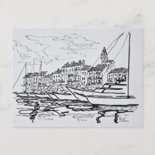 Saint-Tropez Harbour   French Riviera, France Postcard
