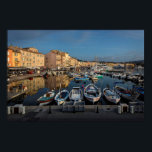 Saint Tropez Port, Blue Coast, France Poster<br><div class="desc">Saint Tropez Port,  Blue Coast,  France Poster. Cote D'azur,  Costa Azul. France.</div>