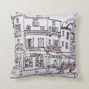 Saint-Tropez Shops French Riviera, France Cushion