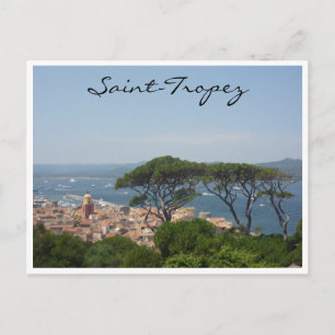 saint tropez tree view postcard