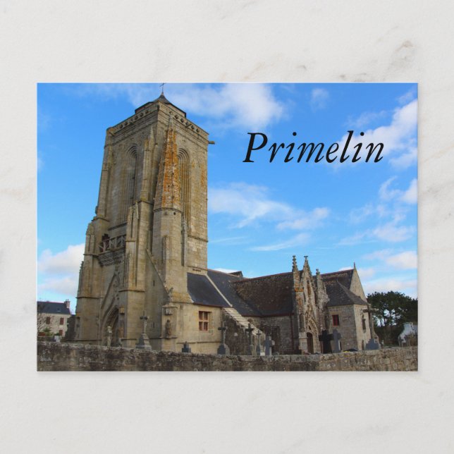 Saint Tugen chapel in Primelin Postcard (Front)