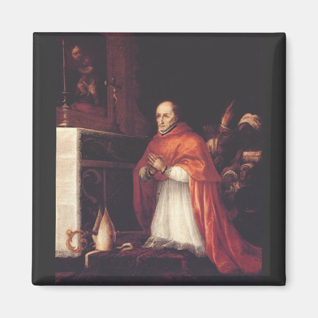 Saint Turibius of Mogrovejo Archbishop Art Magnet (Front)