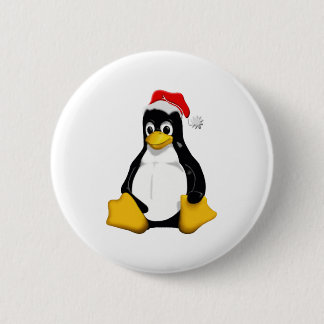 Saint Tux 6 Cm Round Badge