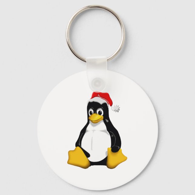 Saint Tux Key Ring (Front)