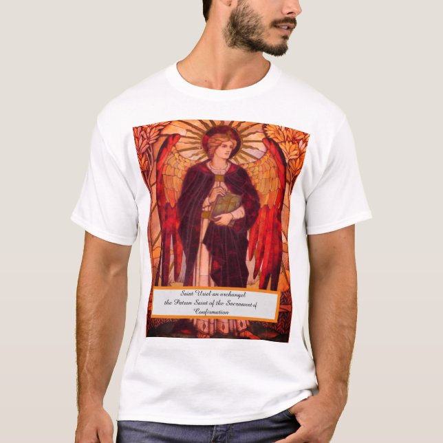 Saint Uriel Archangel T-Shirt (Front)