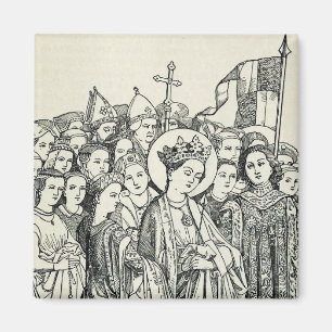 Saint Ursula Sacred Patron Saint Gift Art Magnet