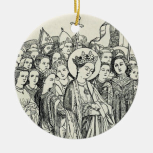Saint Ursula virgin and martyr Ceramic Tree Decoration