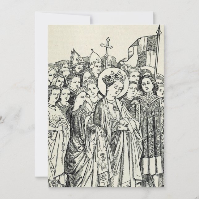 Saint Ursula virgin and martyr Holiday Card (Front)
