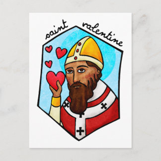 Saint Valentine Holiday Postcard