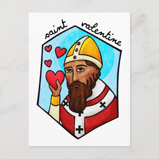 Saint Valentine Holiday Postcard (Front)