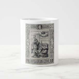 Saint Valentine of Rome Engraving Premium Art Large Coffee Mug
