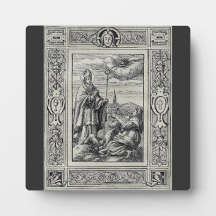 Saint Valentine of Rome Engraving Premium Art Plaque