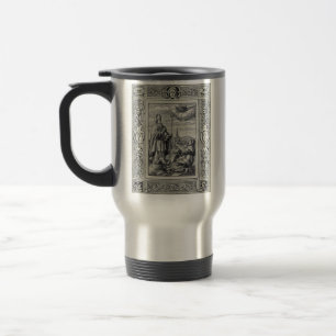 Saint Valentine of Rome Engraving Premium Art Travel Mug