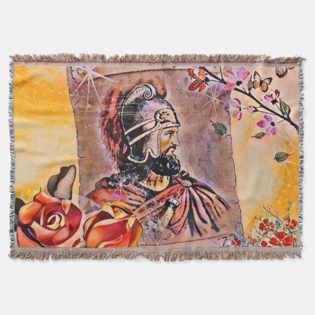 Saint Vartan Throw Blanket (Front)