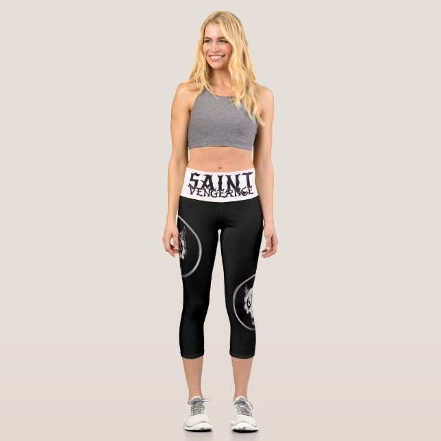 SAINT VENGEANCE  CAPRI LEGGINGS (Front)