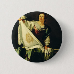 Saint Veronica Art The Miracle of the Holy Face 6 Cm Round Badge