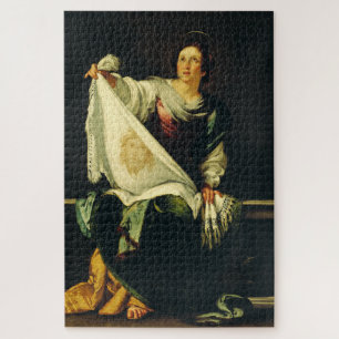 Saint Veronica Art The Miracle of the Holy Face Jigsaw Puzzle