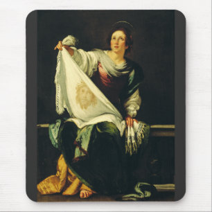 Saint Veronica Art The Miracle of the Holy Face Mouse Mat