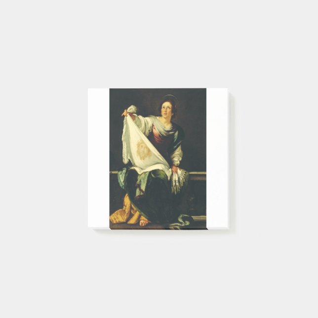 Saint Veronica Art The Miracle of the Holy Face Post-it Notes (Front)