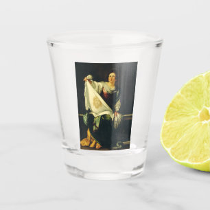 Saint Veronica Art The Miracle of the Holy Face Shot Glass