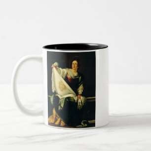 Saint Veronica Art The Miracle of the Holy Face Two-Tone Coffee Mug