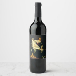 Saint Veronica by Bernardo Strozzi Wine Label