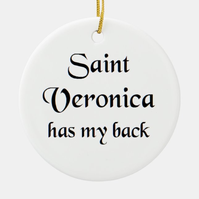 saint veronica coffee mug ceramic tree decoration (Front)