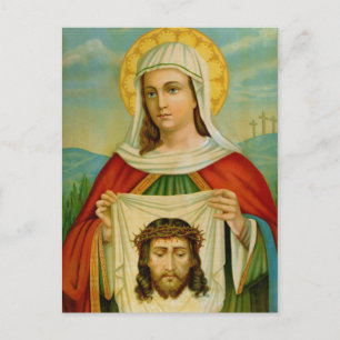 Saint Veronica Feast Day July 12 Postcard