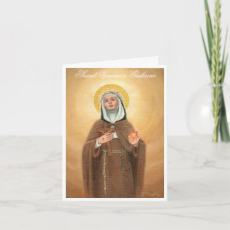 Saint Veronica Giuliani, Catholic Card, July 9th Thank You Card