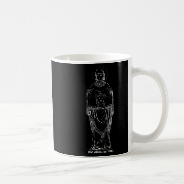 Saint Veronica Pray For Us Catholic Christian Fait Coffee Mug (Right)