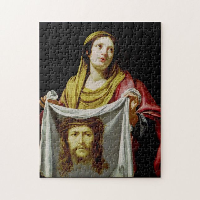 Saint Veronica with the Holy Veil Sacred Fine Art Jigsaw Puzzle (Vertical)