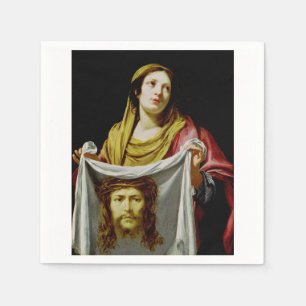 Saint Veronica with the Holy Veil Sacred Fine Art Napkin