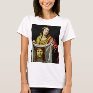 Saint Veronica with the Holy Veil Sacred Fine Art T-Shirt