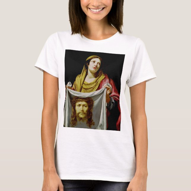 Saint Veronica with the Holy Veil Sacred Fine Art T-Shirt (Front)