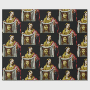 Saint Veronica with the Holy Veil Sacred Fine Art Wrapping Paper
