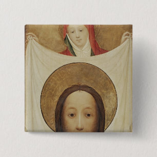 Saint Veronica with the Sudarium, c.1420 15 Cm Square Badge