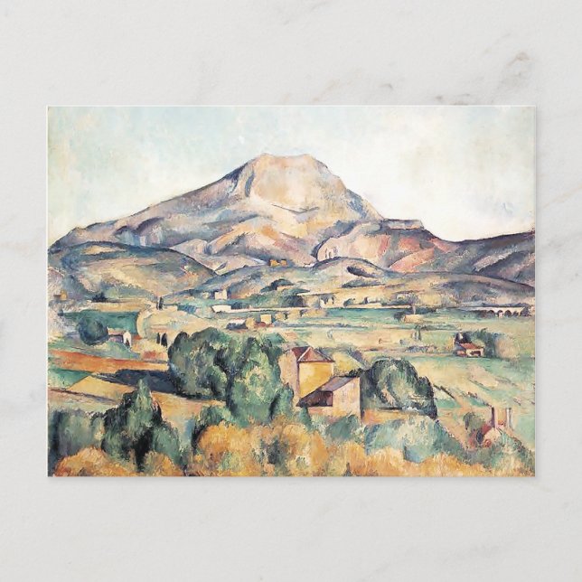Saint-Victoire Barnes Mountain Paul Cezanne   Postcard (Front)