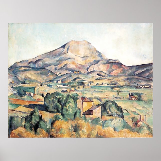 Saint-Victoire Barnes Mountain Paul Cezanne  Poster (Front)