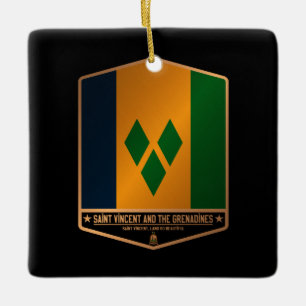 Saint Vincent and the Grenadines Ceramic Ornament