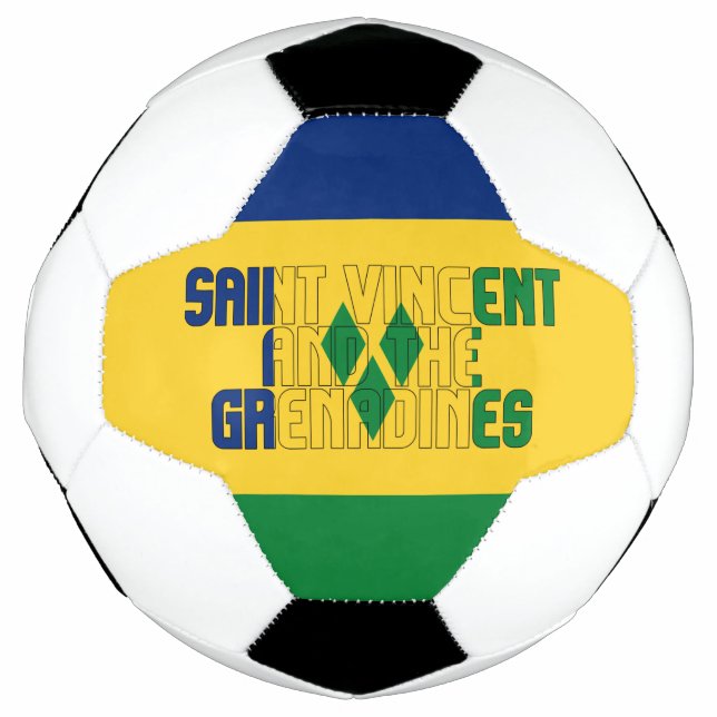 Saint Vincent and the Grenadines Flag Adorable  Football (Front)