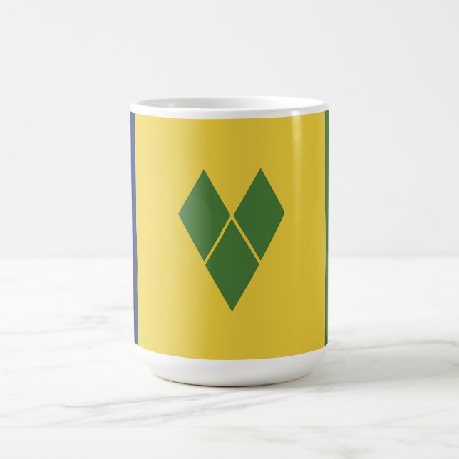 Saint Vincent and the Grenadines flag Coffee Mug (Center)