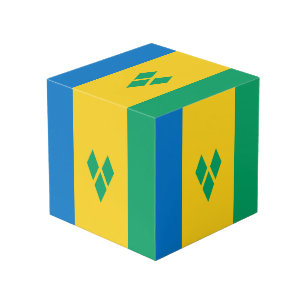 Saint Vincent and the Grenadines Flag Cube