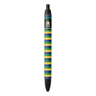 Saint Vincent and the Grenadines Flag Cute Black Ink Pen