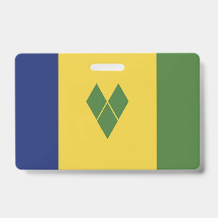 Saint Vincent and the Grenadines flag ID Badge
