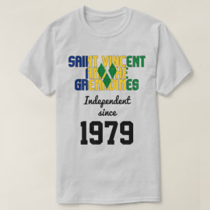 Saint Vincent and the Grenadines Flag Independence T-Shirt