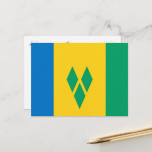 Saint Vincent and the Grenadines - Flag - Postcard
